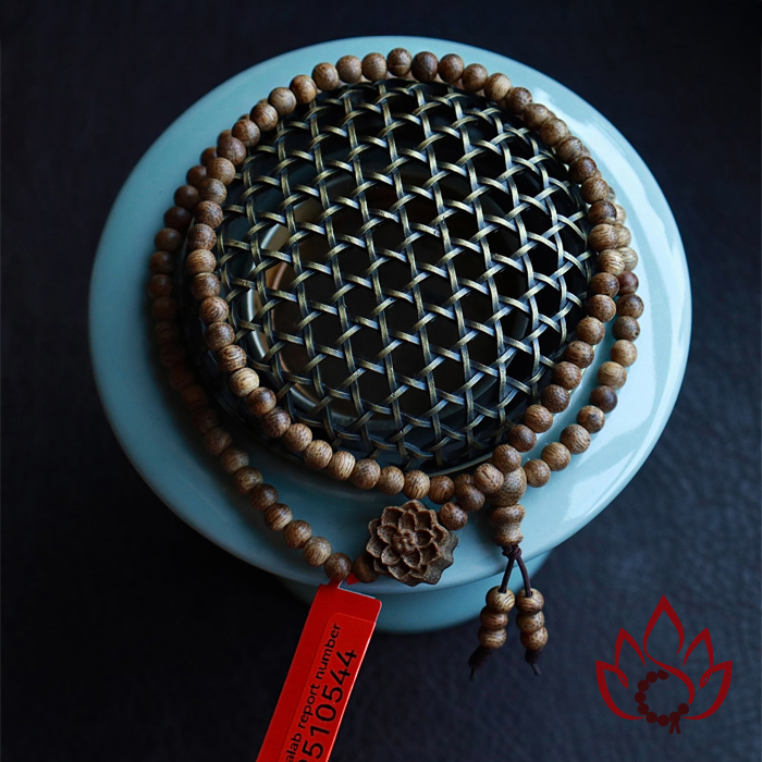 Vòng Trầm Hương 108 Hạt | 4 Ly | Trầm Tốc Kiến Tự Nhiên